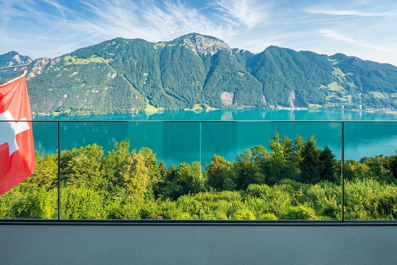Exklusives Chalet Mit Traumhafter See- Und Bergsicht Seelisberg Eksteriør billede